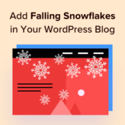 How to add falling snowflakes in your WordPress blog