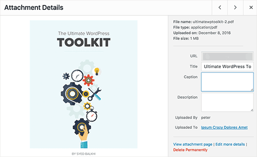 PDF thumbnail preview in WordPress 4.7