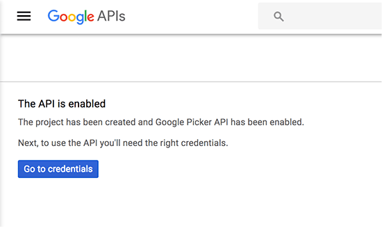 API enabled