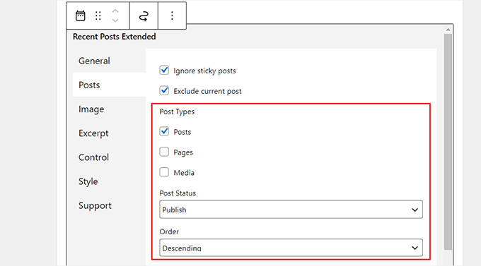 Configure settings