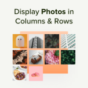 How to display WordPress photos in columns and rows