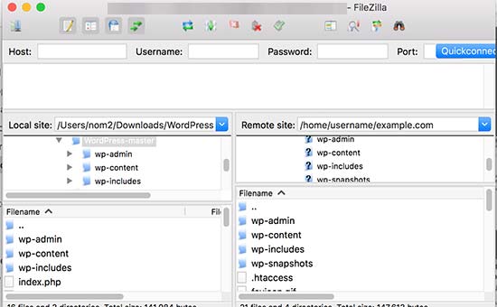 generate http url filezilla for mac