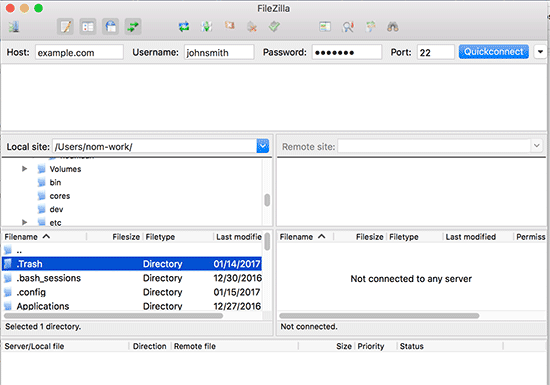 how to access ftp on mac