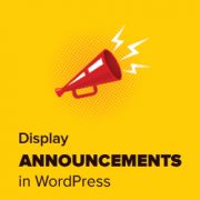 How to Display Announcements in Your WordPress Blog
