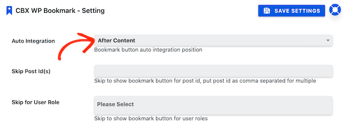 Changing where the favorite button appears on WordPress