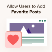 How to allow users to add favorite posts in WordPress