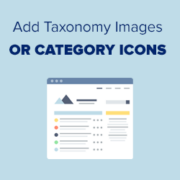 How to Add Taxonomy Images or Category Icons in WordPress