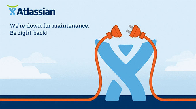 Atlassian maintenance page