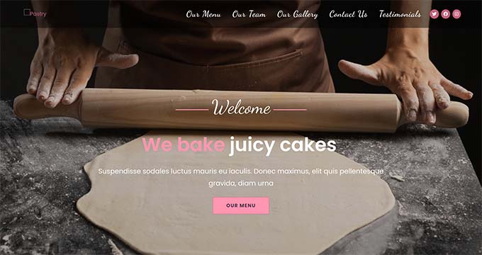 Neve WordPress cafe theme