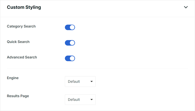 Styling the SearchWP search form