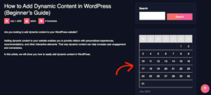 How to Display Different Sidebar for Each Post and Page in WordPress