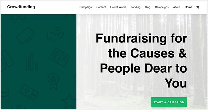 Divi Crowdfunding Site