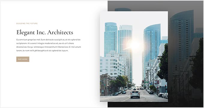 Divi theme for Architecture Firms