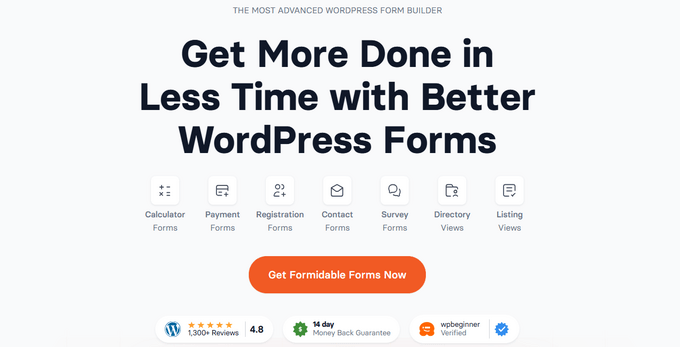 Le plugin WordPress Formidable Forms