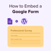 Embed Google Forms in WordPress