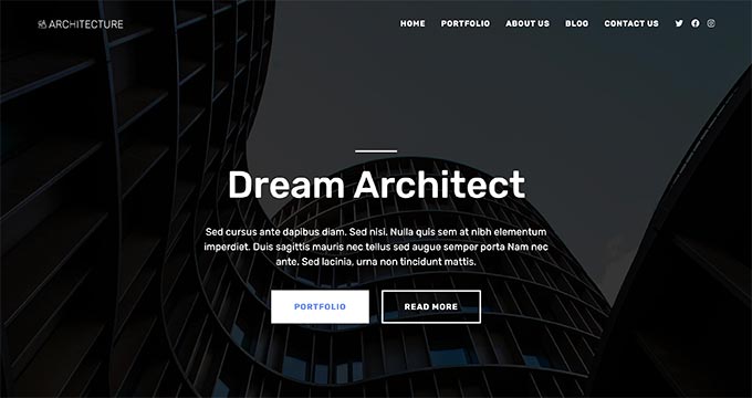 OceanWP Free WordPress Theme for Architecture Firms
