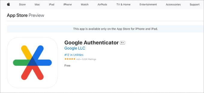 Google authenticator mobile app 