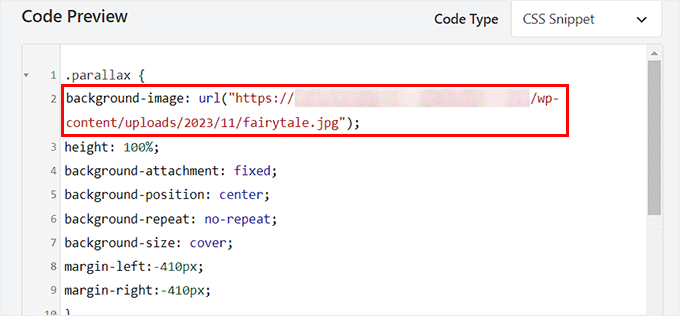 Add image URL in the custom code