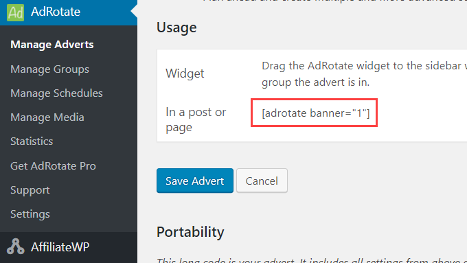 WebHostingExhibit adrotate-banner-usage How to Manage Ads in WordPress with AdRotate Plugin  