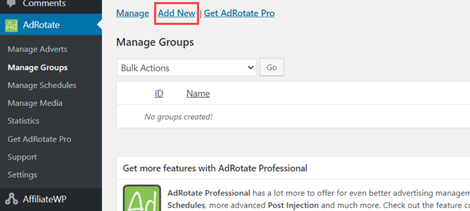 WebHostingExhibit adrotate-manage-groups-add-new How to Manage Ads in WordPress with AdRotate Plugin  