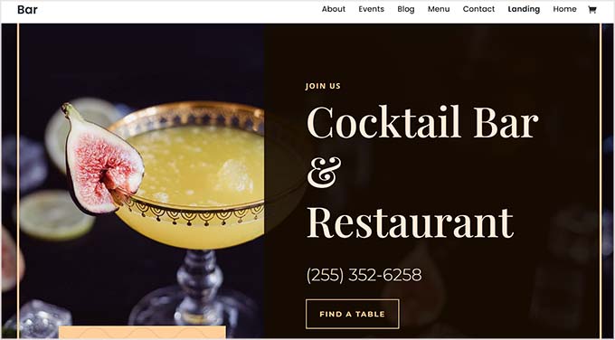 Divi Bar theme