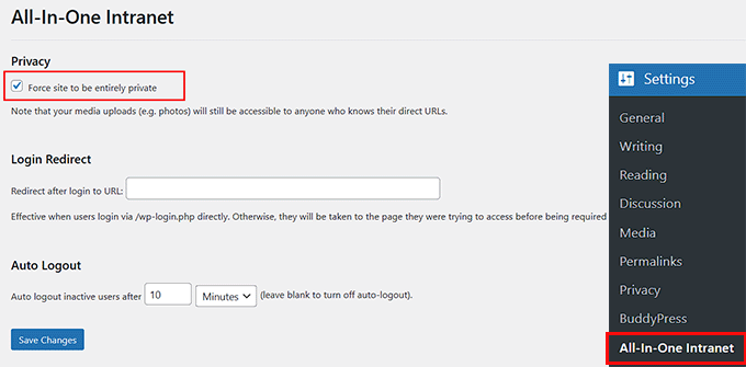 Machen Sie Ihre Website mit All-In-One Intranet privat Machen Sie Ihre Website mit All-In-One Intranet privat