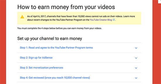 Make money from videos on YouTube