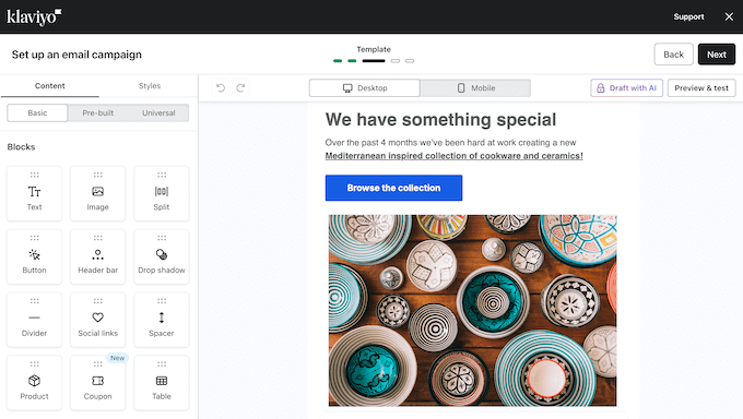 An example of an email marketing dashboard An example of an email marketing dashboard