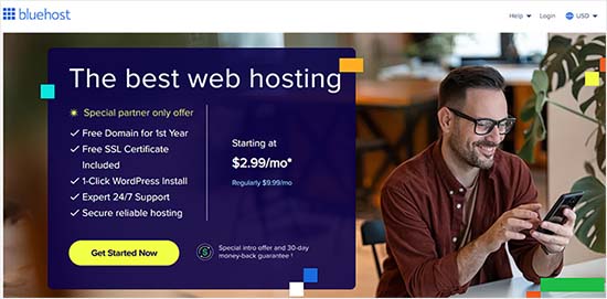 Bluehost page