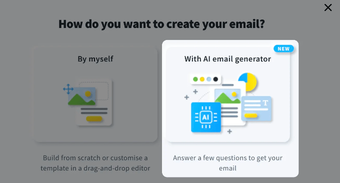 Generator de email AI GetResponse