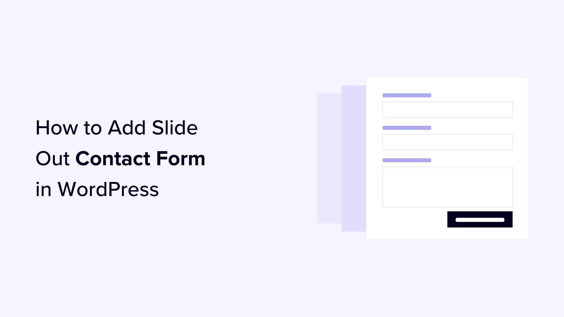 How to Add Slide Out Contact Form in WordPress (Easy Tutorial