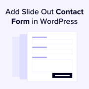 How to Add a Slide Out Contact Form in WordPress