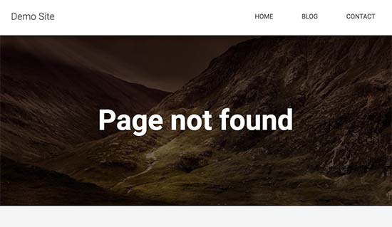 404页面未找到示例