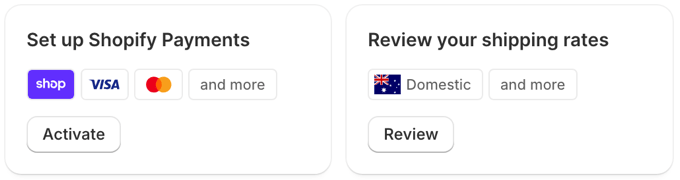 Configurazione dei metodi di pagamento e delle tariffe di spedizione su Shopify Configurazione dei metodi di pagamento e delle tariffe di spedizione su Shopify