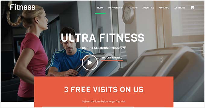 Themify Ultra WordPress theme for country clubs