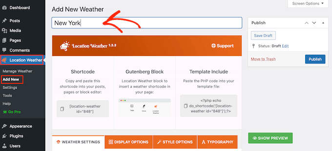 How to add a weather forecast to your WordPress website