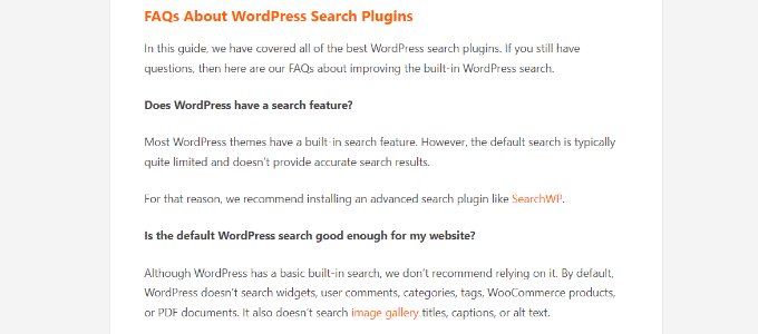WebHostingExhibit include-a-faq-section How to Appear in Google Answer Boxes with Your WordPress Site  