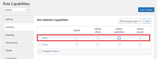 Switch to the deletion tab and uncheck the delete options