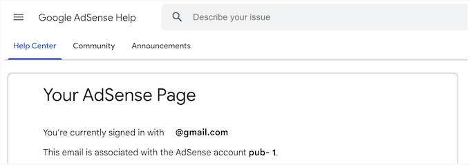 The Google AdSense advertising platform