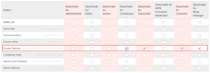 What is Screen Options in WordPress