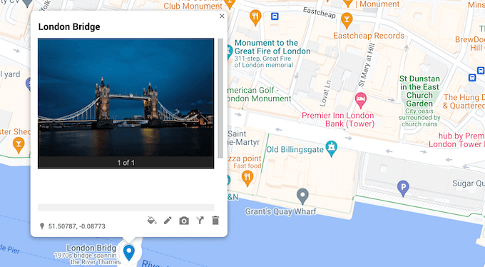 Adding images and videos to an interactive map