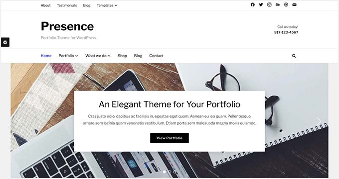 Artisto fullscreen portfolio for artists using Wordpress 