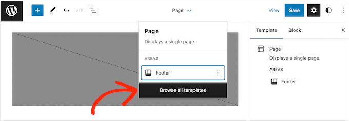 Choosing a block-based FSE template