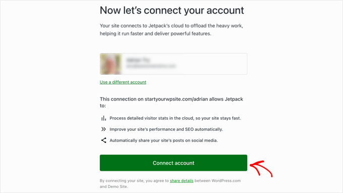 Login or sign up for a WordPress.com account Connect Jetpack to Your WordPress.com Account