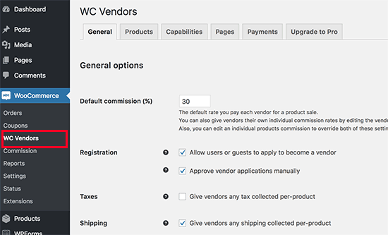  impostazioni multi-vendor