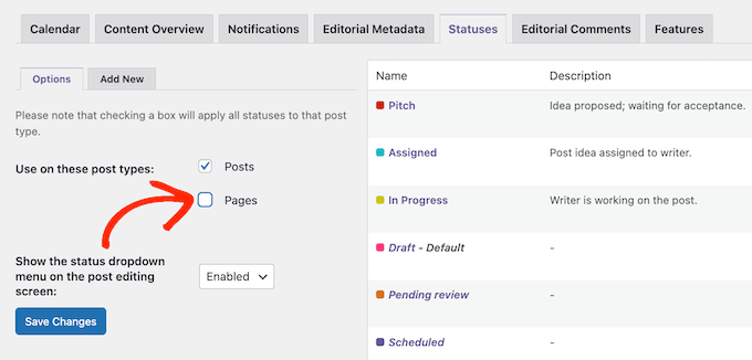 WebHostingExhibit creating-post-statuses How to Add Custom Post Status for Blog Posts in WordPress  