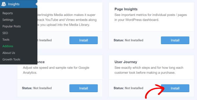 WebHostingExhibit install-the-user-journey-addon How to Enable Customer Tracking in WooCommerce with Google Analytics  