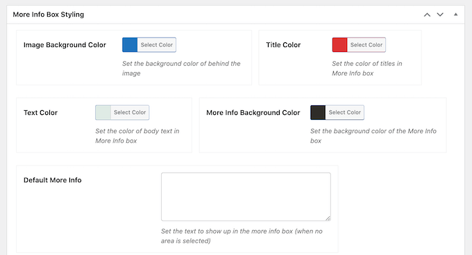 Creating a 'more info' box