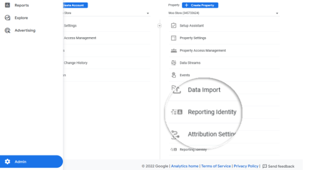 WebHostingExhibit open-reporting-identity-settings How to Enable Customer Tracking in WooCommerce with Google Analytics  
