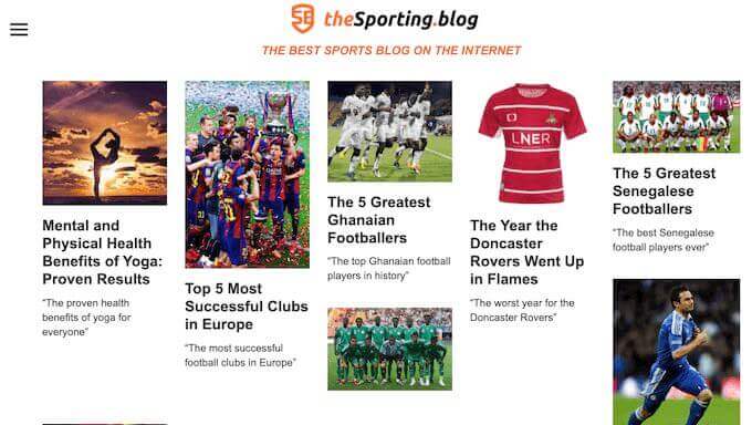 A sports blog